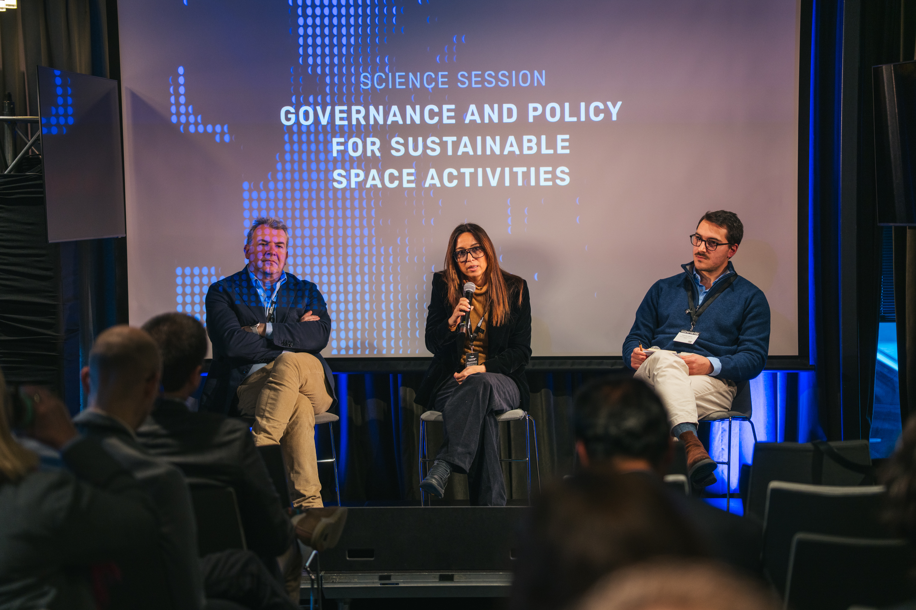 Vito De Lucia, Fiammetta Borgia and Giacomo Bruni at Arctic Frontiers 2026 in Tromsø. Photo: Arctic Frontiers via Flickr