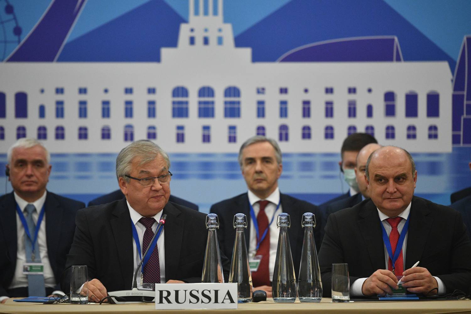 Russian delegation to the Astana process at the 15th Meeting of Guarantors on Syria. Photo: Anadolu Agency / Getty images