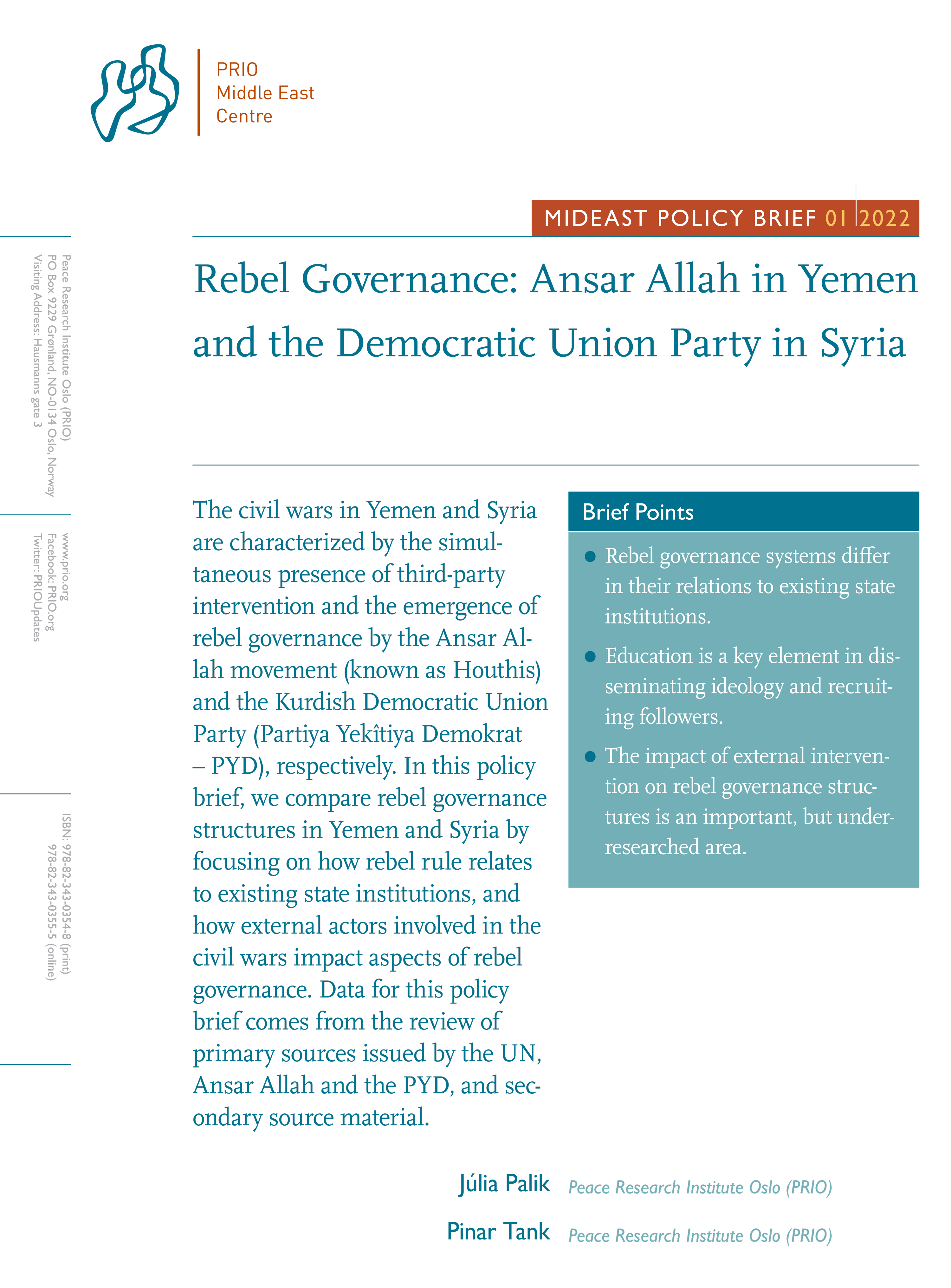 Front cover of publication