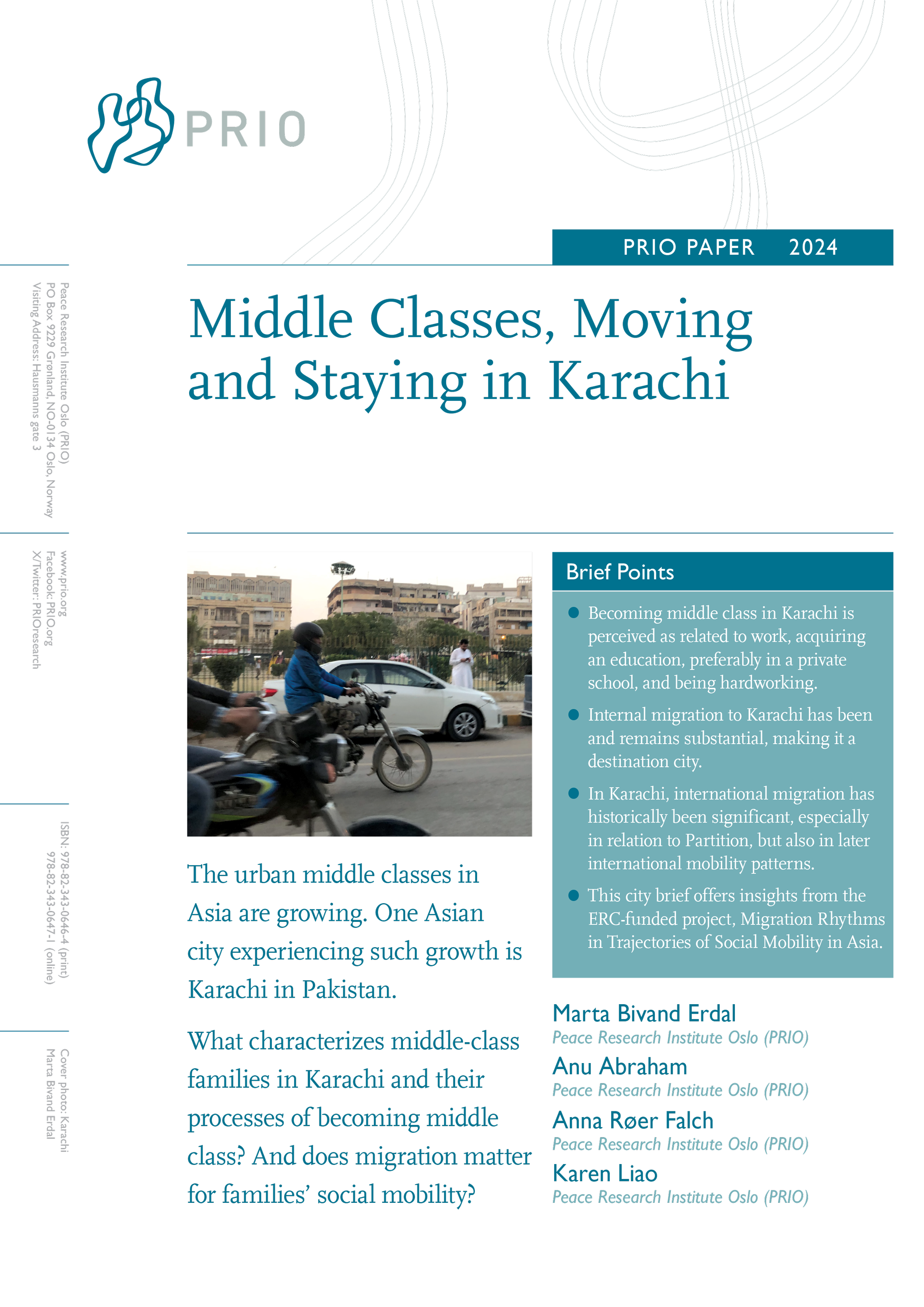 Middle Classes, Moving and Staying in Karachi