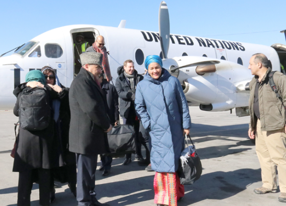 UN Deputy Secretary-General Amina Mohammed arrives at Kabul Intl Airport for a four-day official visit to Afghanistan. Photo: The UN Assistance Mission in Afghanistan (UNAMA)