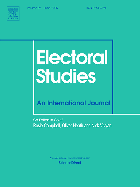 Electoral Studies. Elsevier