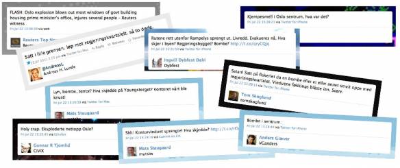 illustration with many tweets.