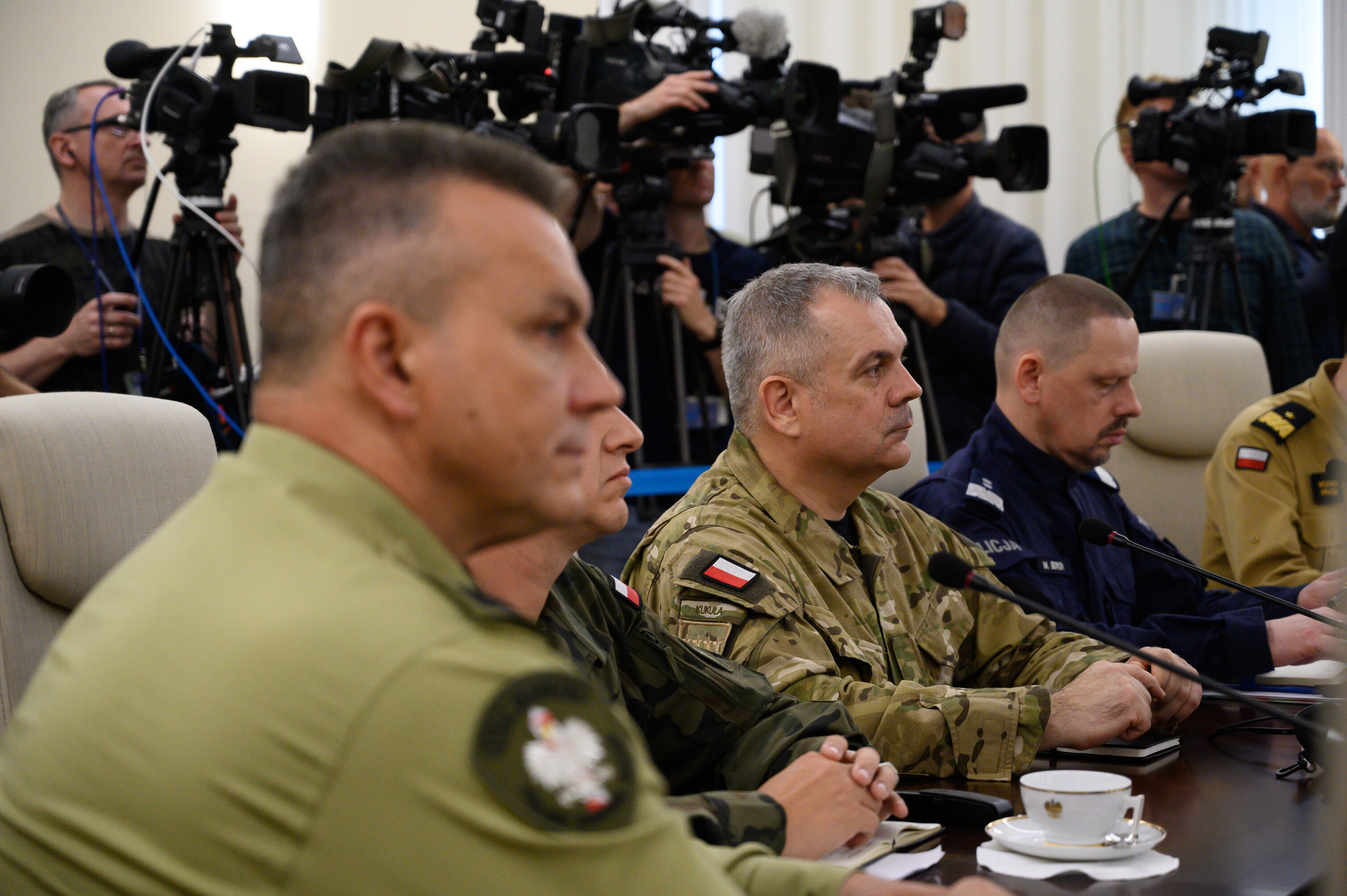 General Wieslaw Kukula, chief of the General Staff of the Polish Armed Forces, takes part in an extraordinary government cabinet meeting, following violations of Polish airspace during a Russian attack on Ukraine in Warsaw on September 10, 2025. Photo: Aleksander Kalka/NurPhoto via Getty Images