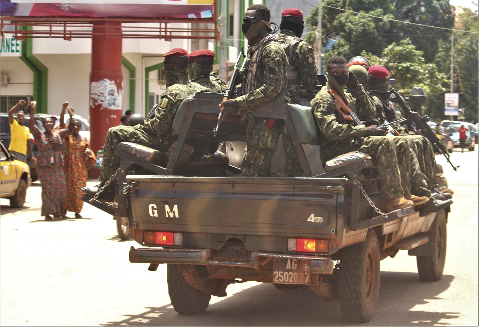 Military parade following the coup in Guinea. Aboubacarkhoraa / Wikimedia Commons