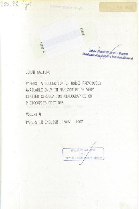 Front cover of publication