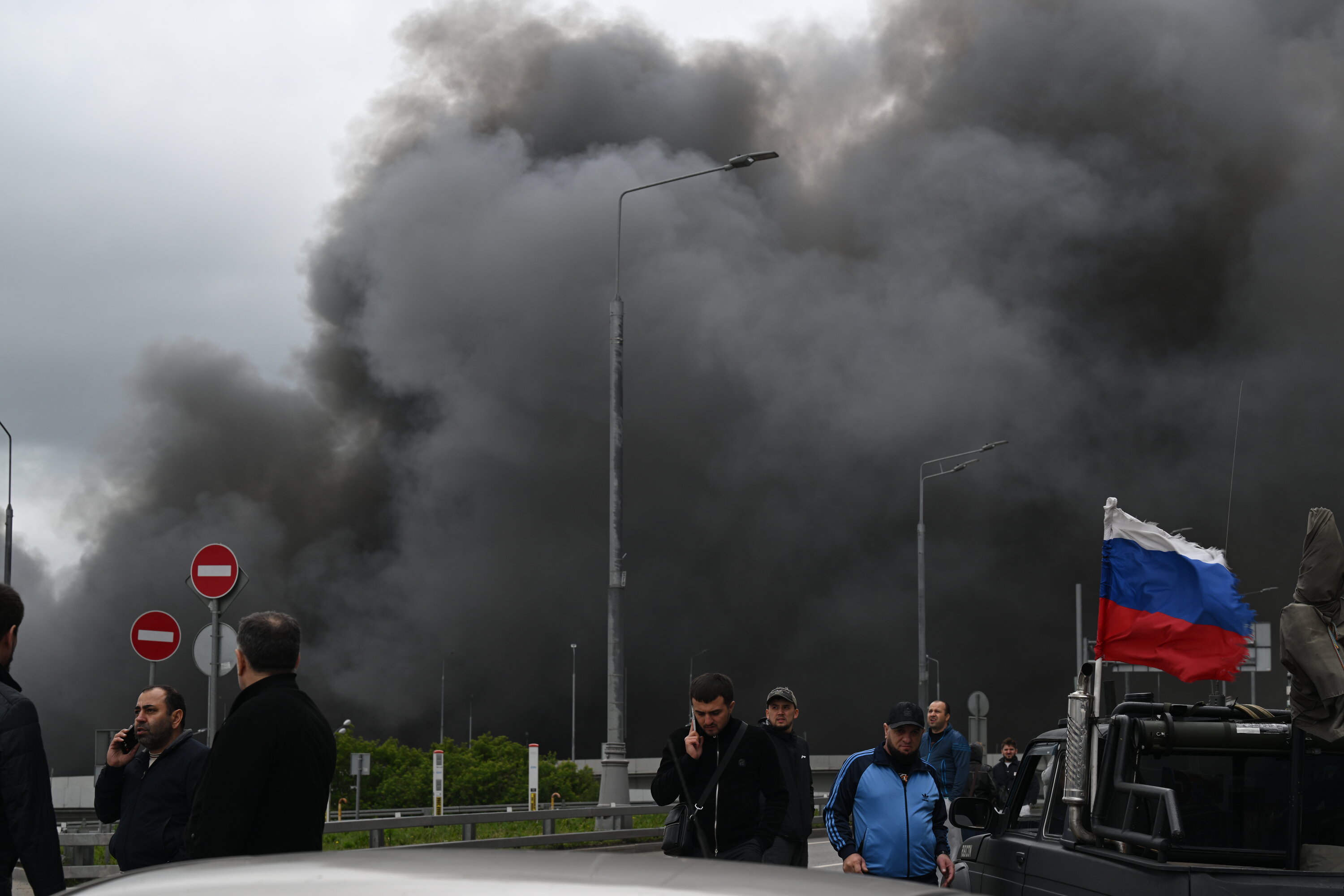 Gazprom oil refinery, located on the outskirts of Moscow, on June 18, 2026, following what the Russian capital's mayor described as a large-scale drone attack by Ukraine. Photo: Sefa Karacan/Anadolu via Getty Images