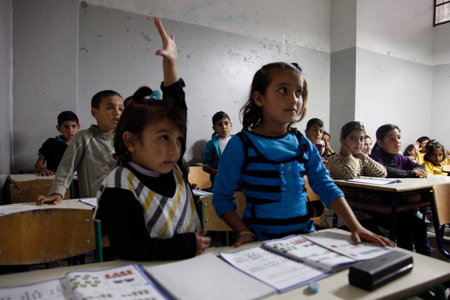 Syrian refugee children in a Lebanese school classroom. Photo: Russell Watkins / Department for International Development / CC BY-SA 2.0