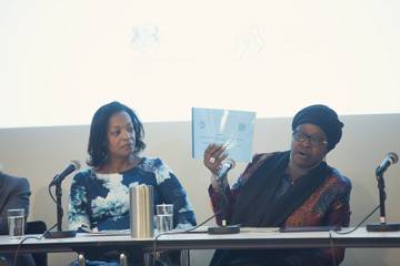 Bineta Diop, the African Union's Special Envoy on Women, Peace and Security, speaking at the opening event of the Missing Peace Symposium in Oslo, 7 December 2017