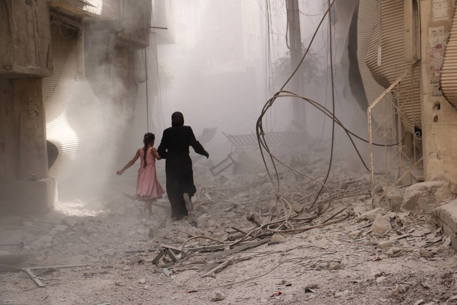 Attack on Douma, Syria. Anadolu Agency via Getty Images