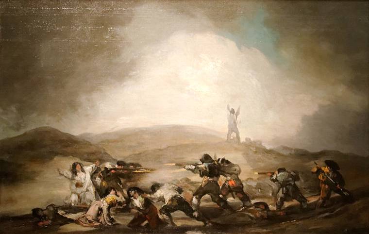 Scene form the Spanish war of independence (between 1808 and 1812). Francisco José Goya y Lucientes. Museo Nacional de Bellas Artes (Buenos Aires) / Wikimedia Commons