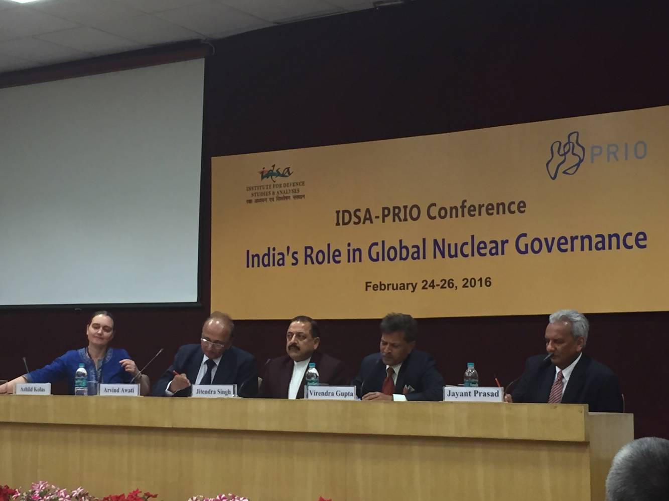 India's Role in Global Nuclear Governance. IDSA - PRIO conference 2016. Bruno Hellendorff, GRIP Belgium