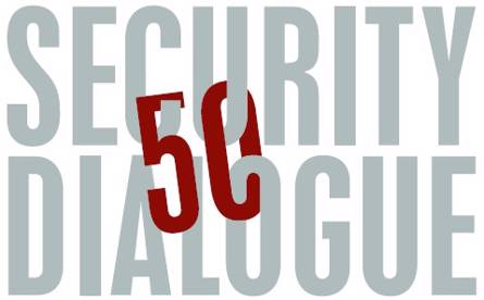 Security Dialogue celebrating 50 years logo. PRIO