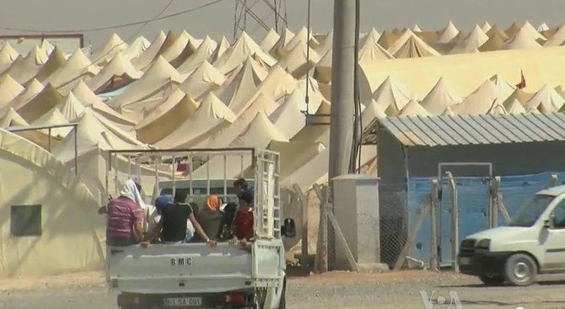 Syrian Refugee Camp on the Turkish Border