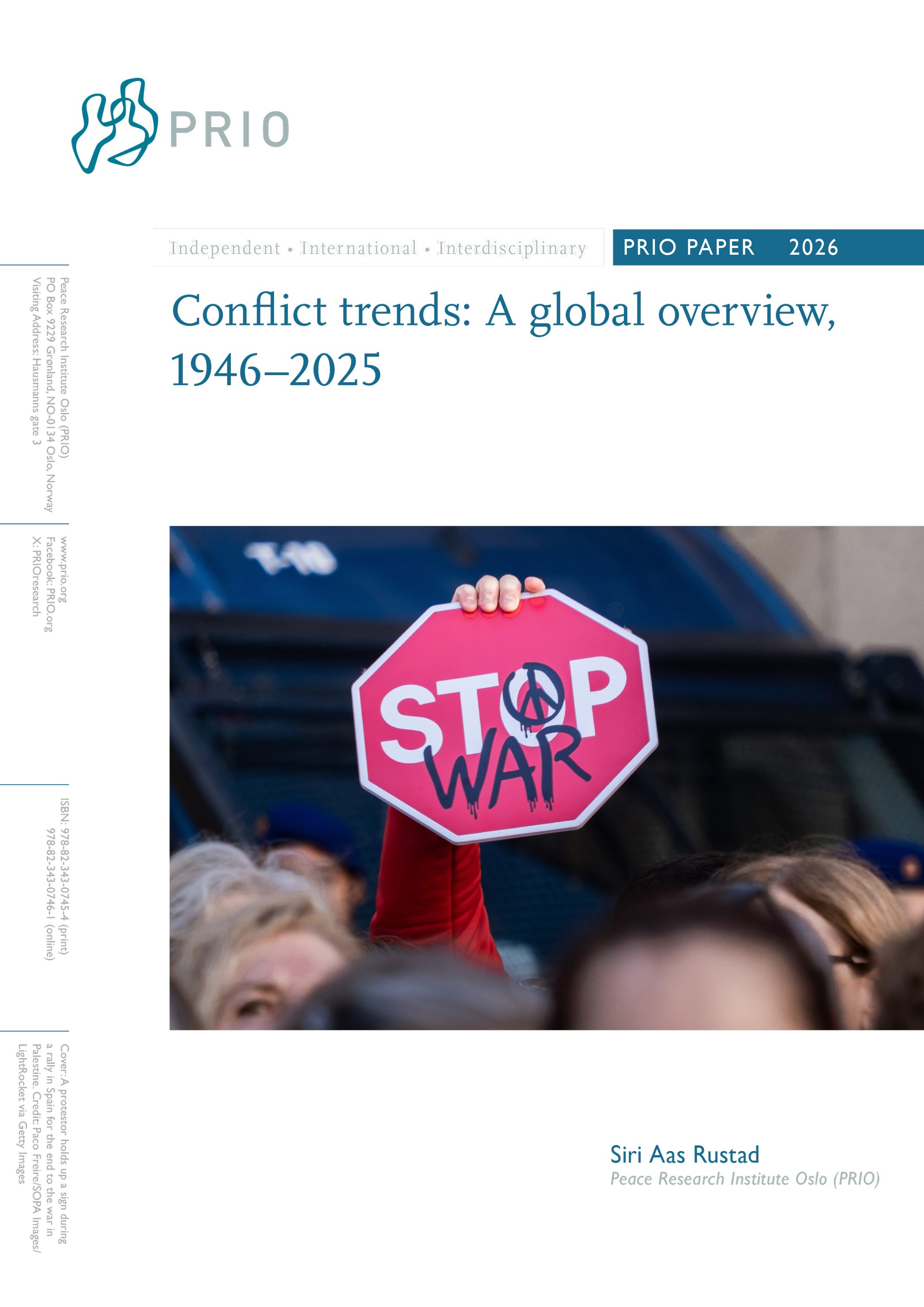 Conflict trends, PRIO Paper 2026