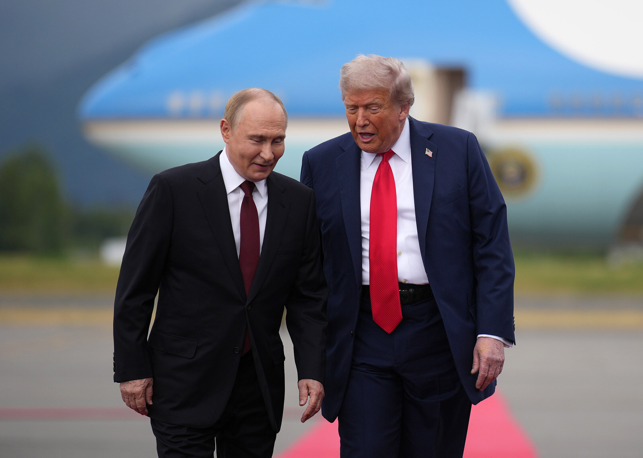 Putin and Trump in Alaska, August 2025. Photo: Andrew Harnik/Getty Images