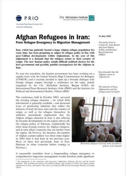 Front cover of publication