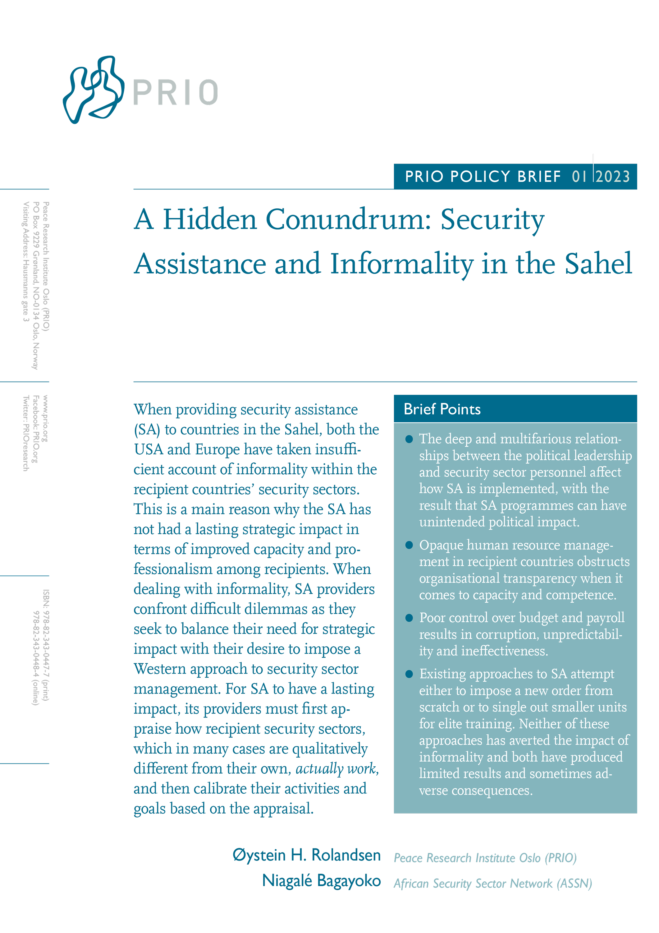 Front cover of publication