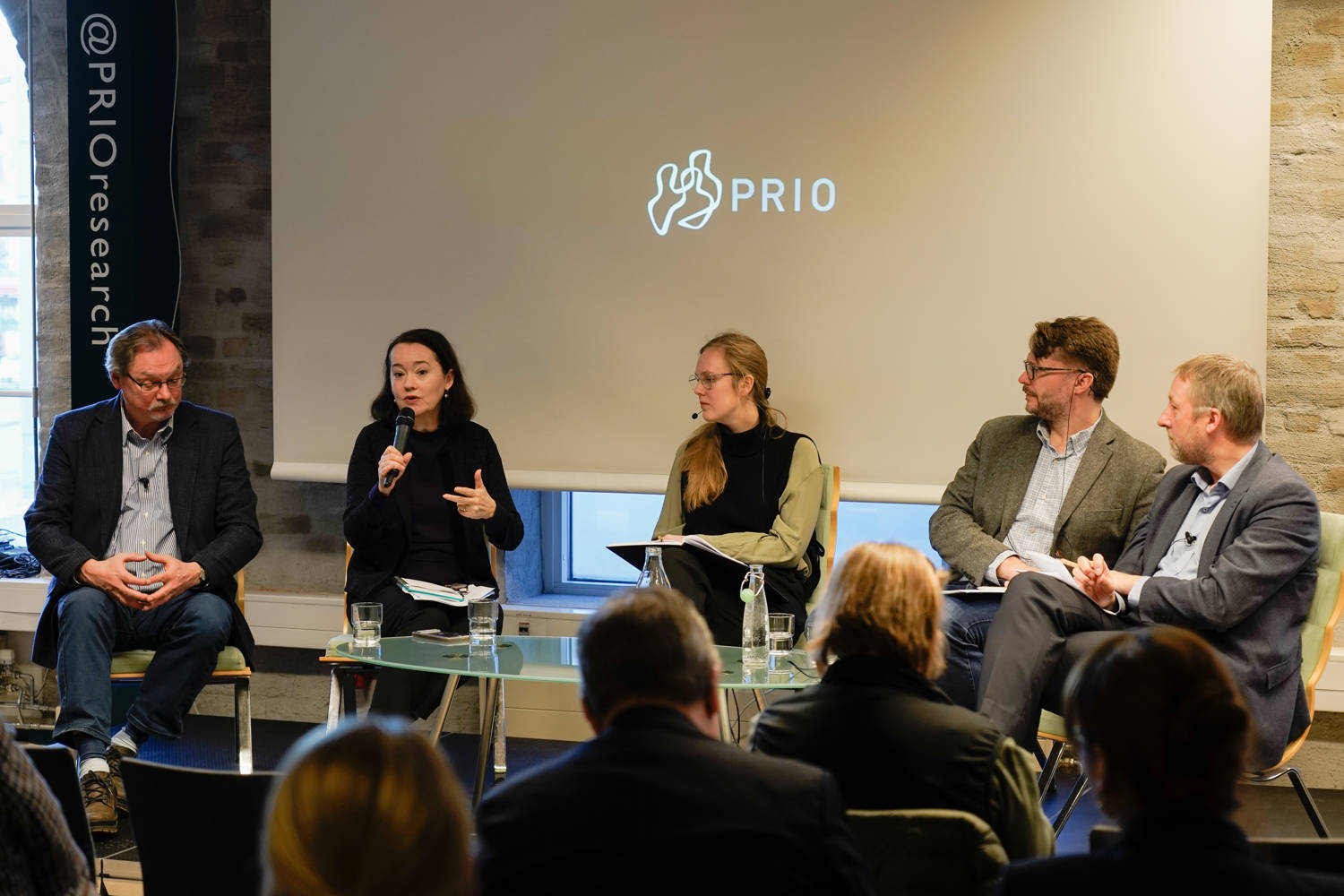 From left: Pavel Baev, Pinar Tank, Marie Sandnes, Nicholas Marsh and Henrik Urdal.