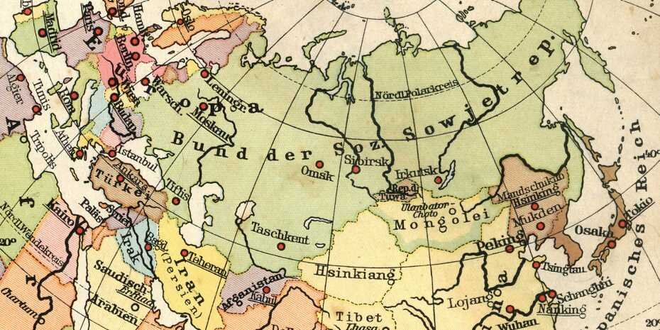 The Soviet Union — a 'golden age' from the perspective of neo-imperialists (historical map). Credit: iStock / troyek.