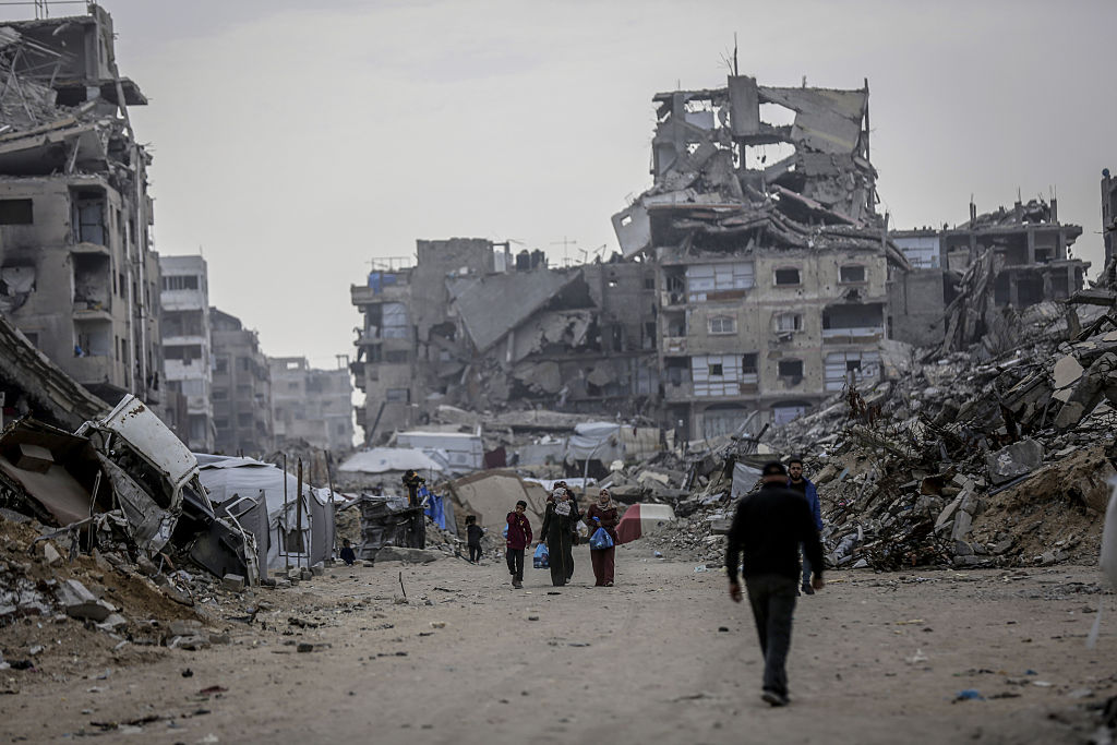 Destruction in Gaza City, December 2025. Photo: Getty Images