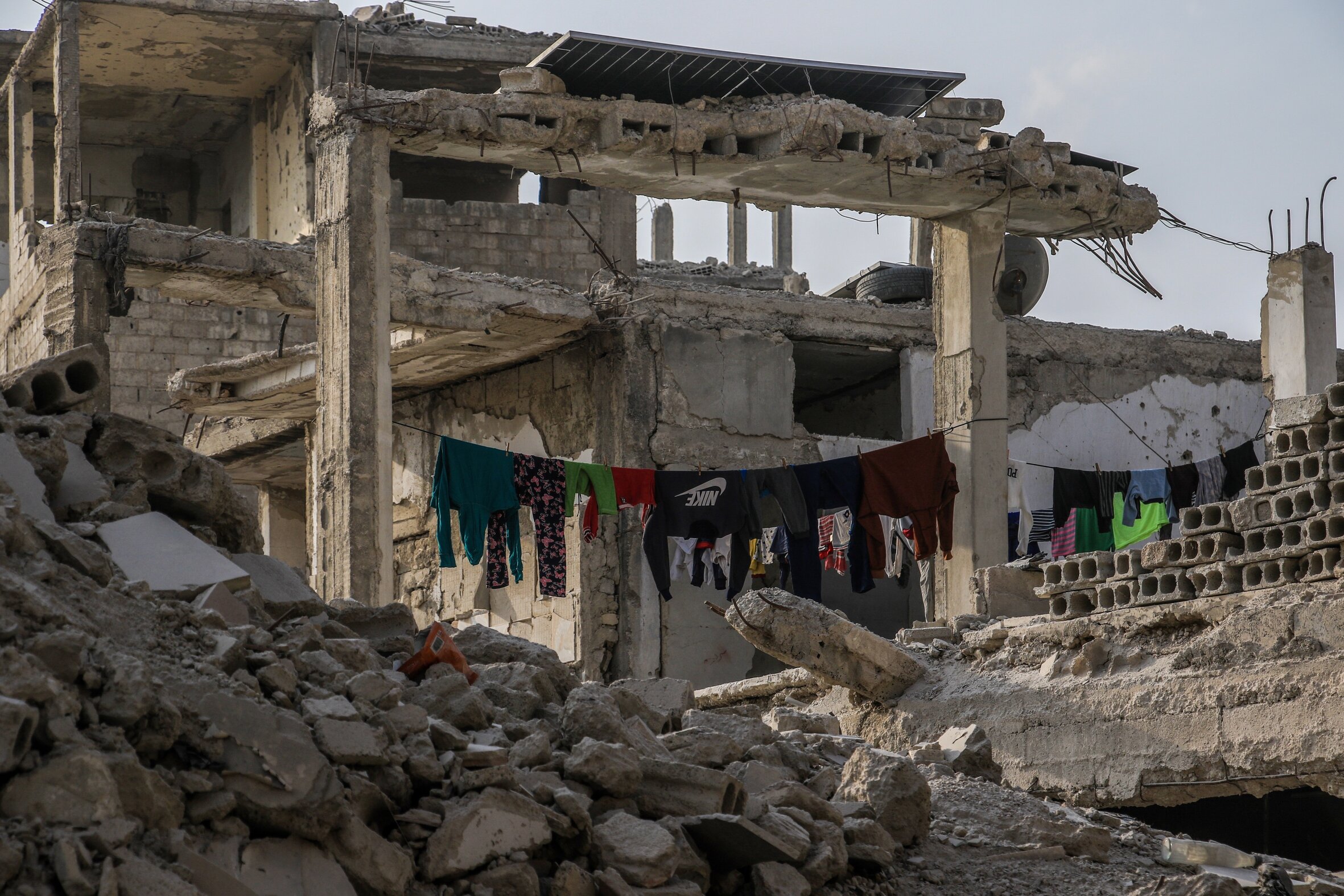 Large parts of Syria resemble Gaza, with ruins extending as far as the eye can see. Damascus in November 2025. Photo:  Hisam Hac Omer/Anadolu via Getty Images