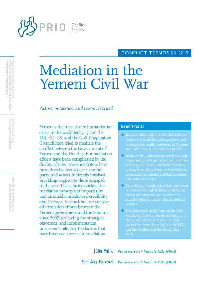 Front cover of publication. PRIO