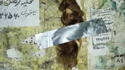 Illustration by the Iranian artist Ghazisha. The hair is her own. Photo: Ghazisha