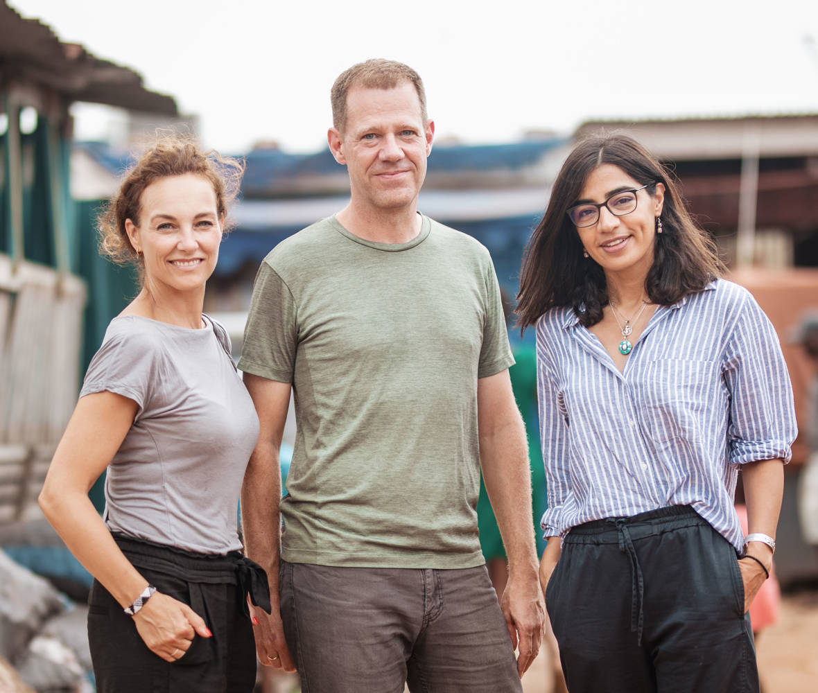 FUMI team members during fieldwork in Ghana. Photo: Photo: Efo Mawuli