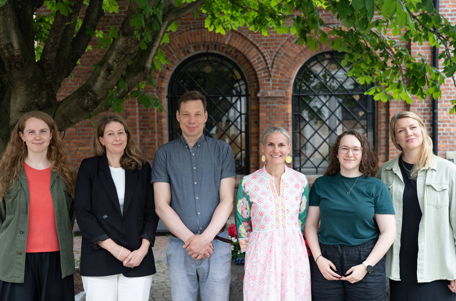 From the left: Eirin Haugseth, Marianne Dahl, Sebastian Schutte, Gudrun Østby, Juliane Stötter, and Ida Rudolfsen. Júlia Palik was not present. . Photo: PRIO / Øyun Baklid