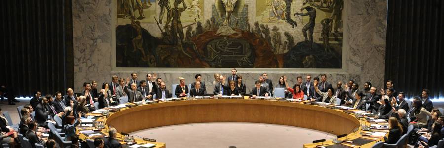 Security Council Votes Unanimously to Increase Humanitarian Aid in Syria. Photo: UN Photo/Evan Schneider