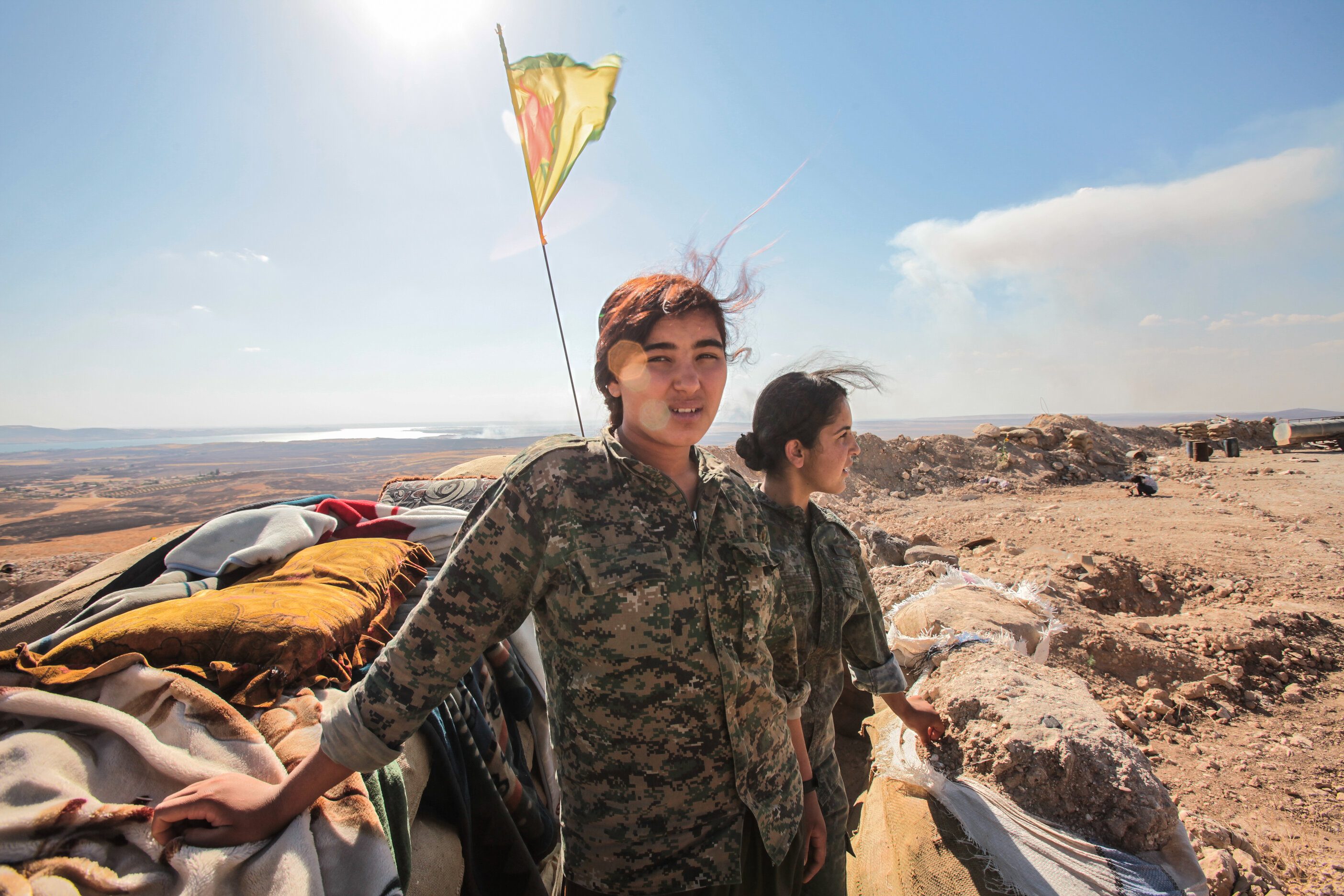 Kurdish People's Protection Units, or YPG women fighters in Syria. Photo: Ahmet Sik/Getty Images