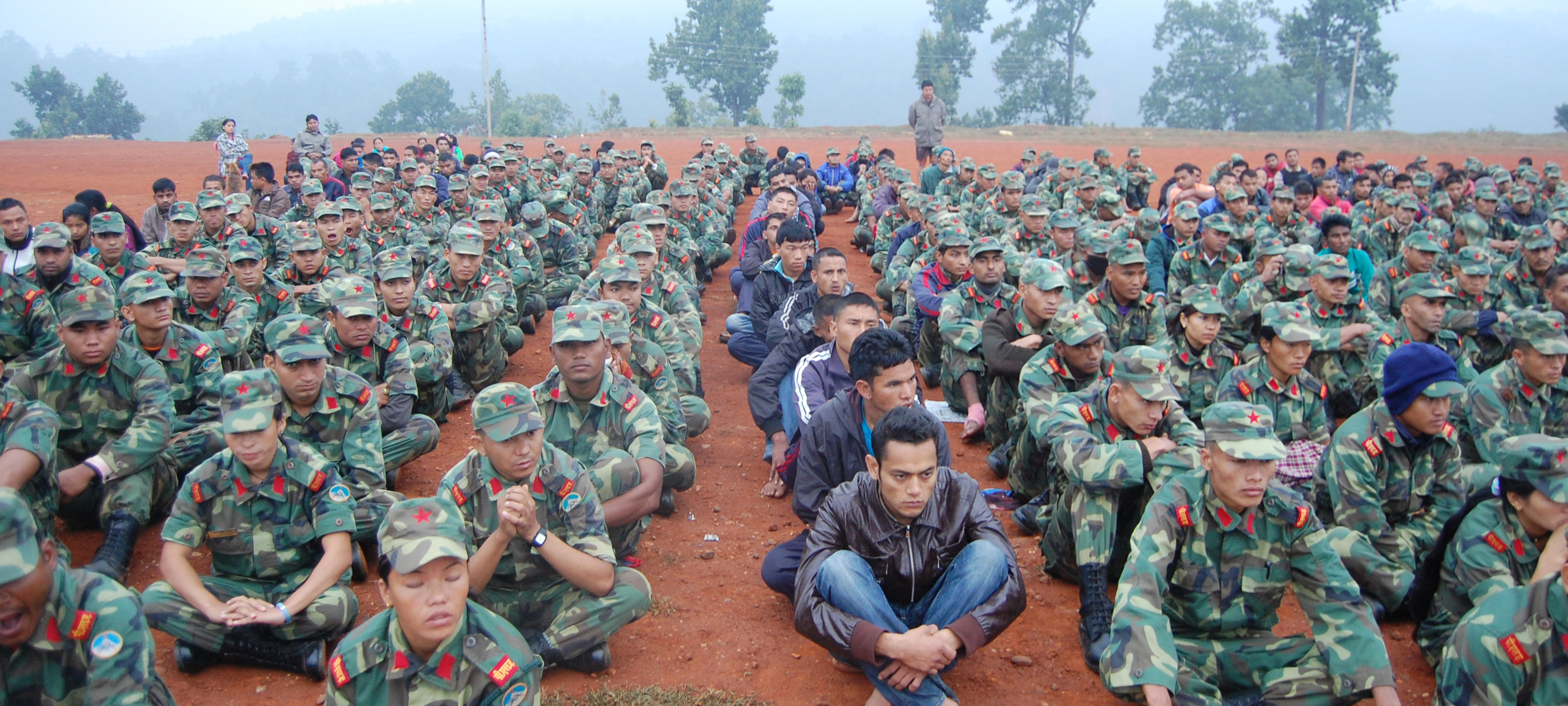 Regrouping of ex-combatants in Nepal. Photo: Chiranjibi Bhandari