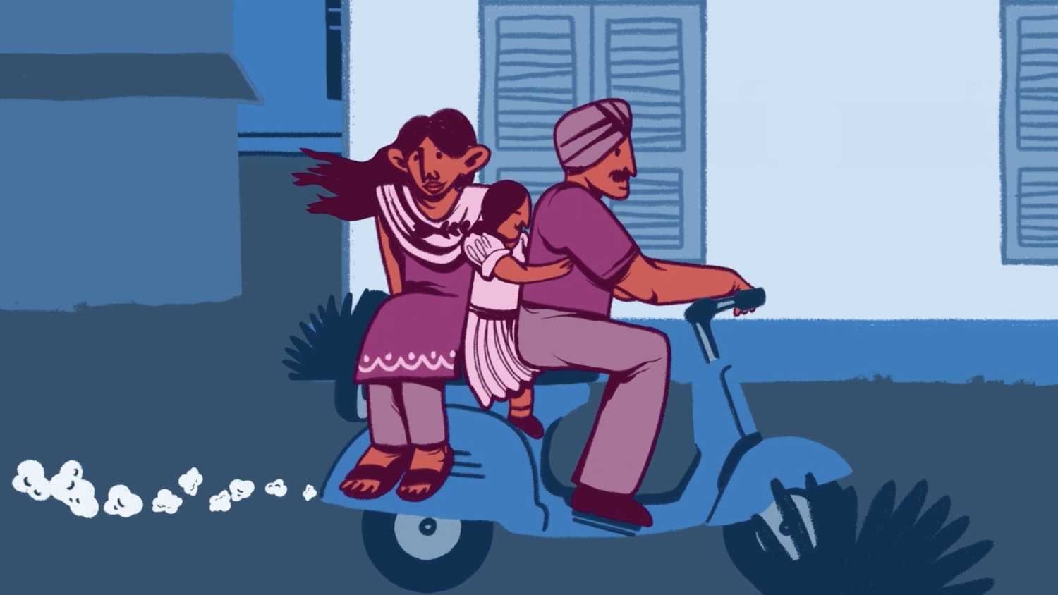 Mumbai middleclass mobilities. Illustration: PRIO/PositiveNegatives