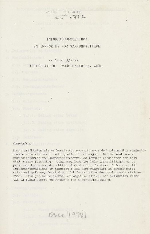 Front cover of publication