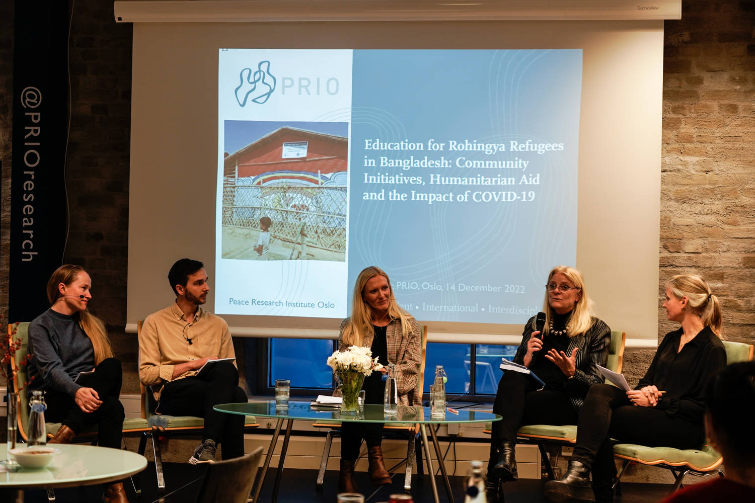 Marte Nilsen, Haakon Gjerløw, Sine Dyrby Christensen, Kristin Thomassen Wæringsaasen and Gudrun Østby. Photo: PRIO