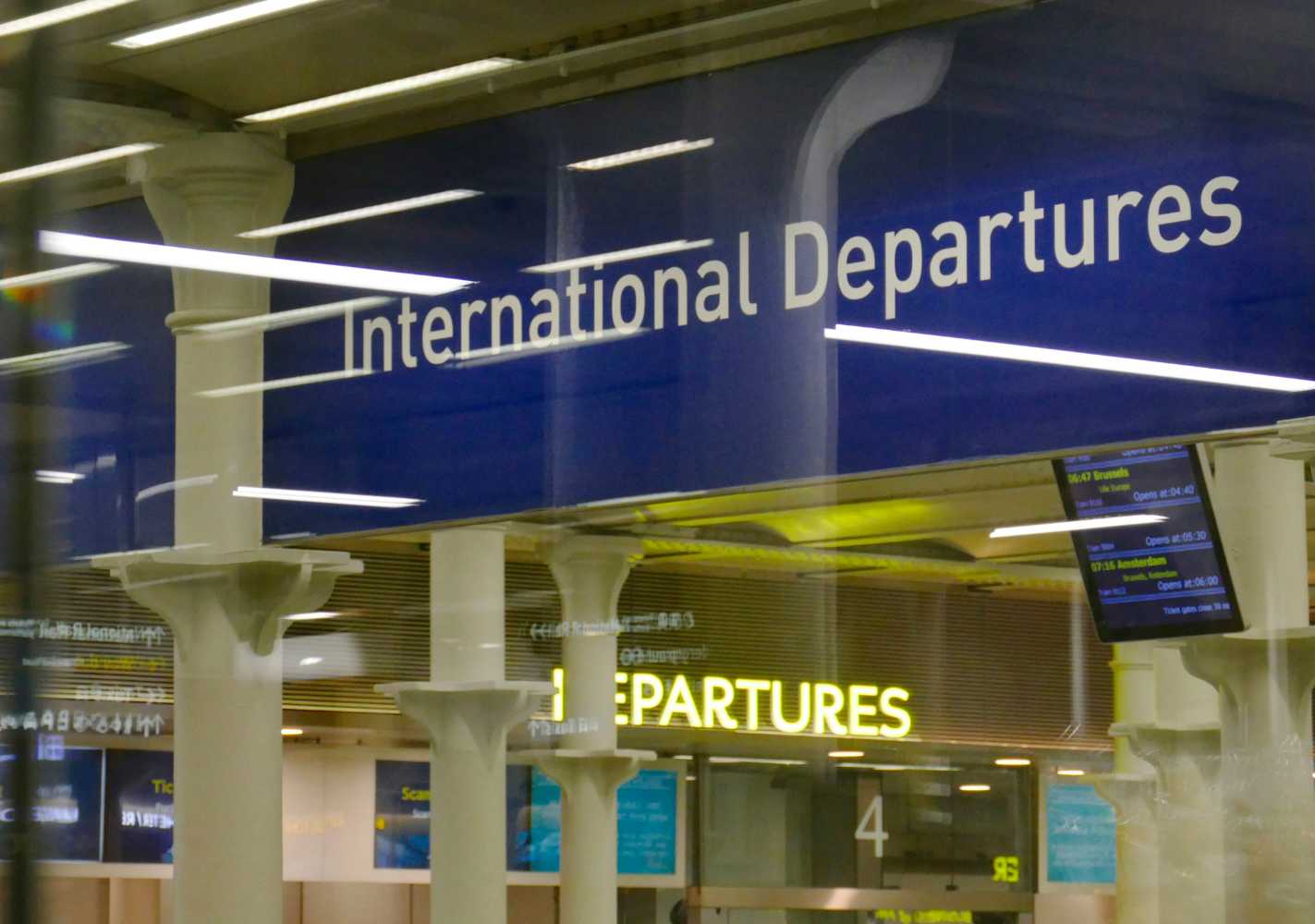 International departures. Photo: Frédérick Tubiermont