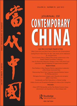 Journal of Contemporary China. Routledge