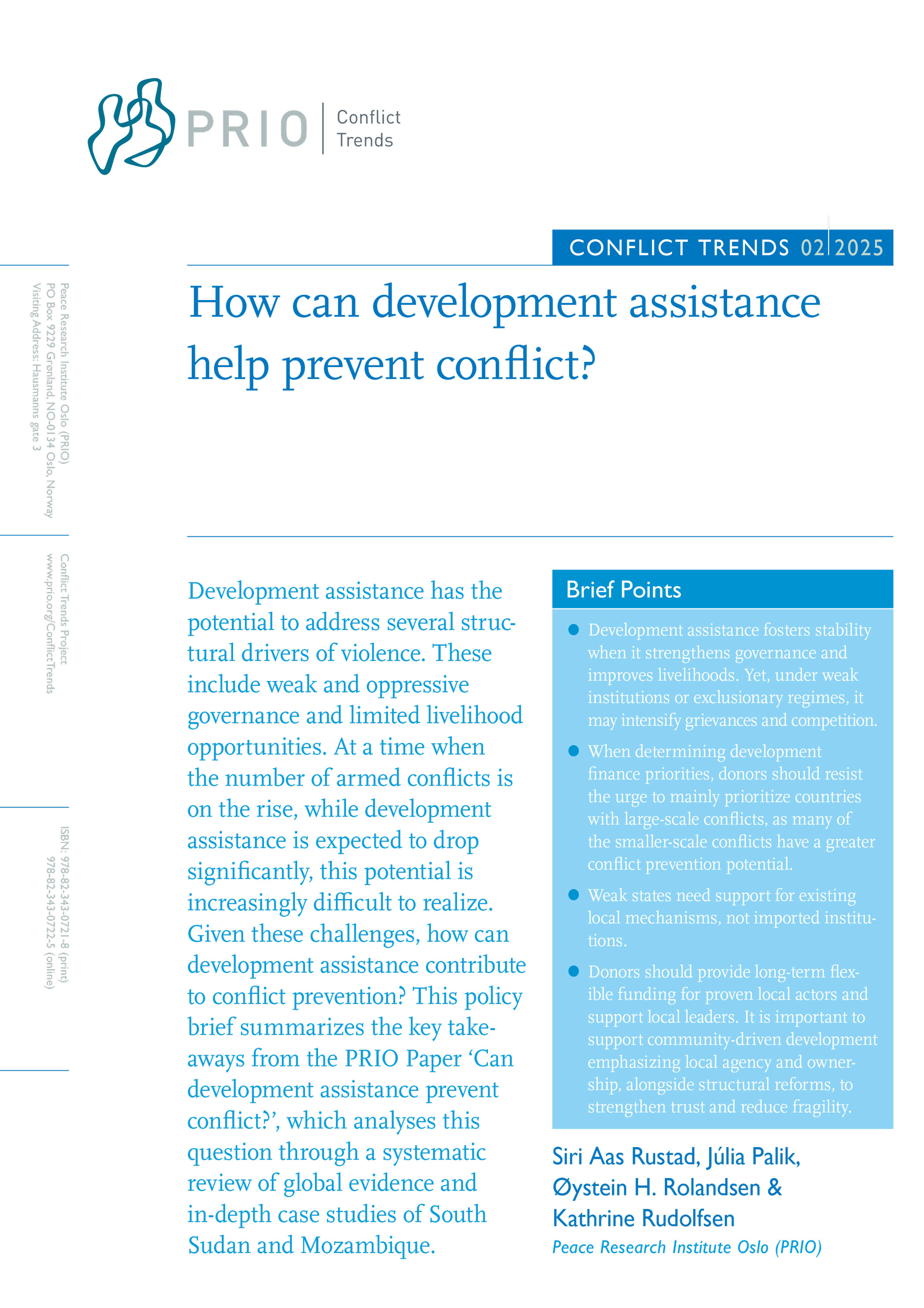 Conflict Trends 2, 2025