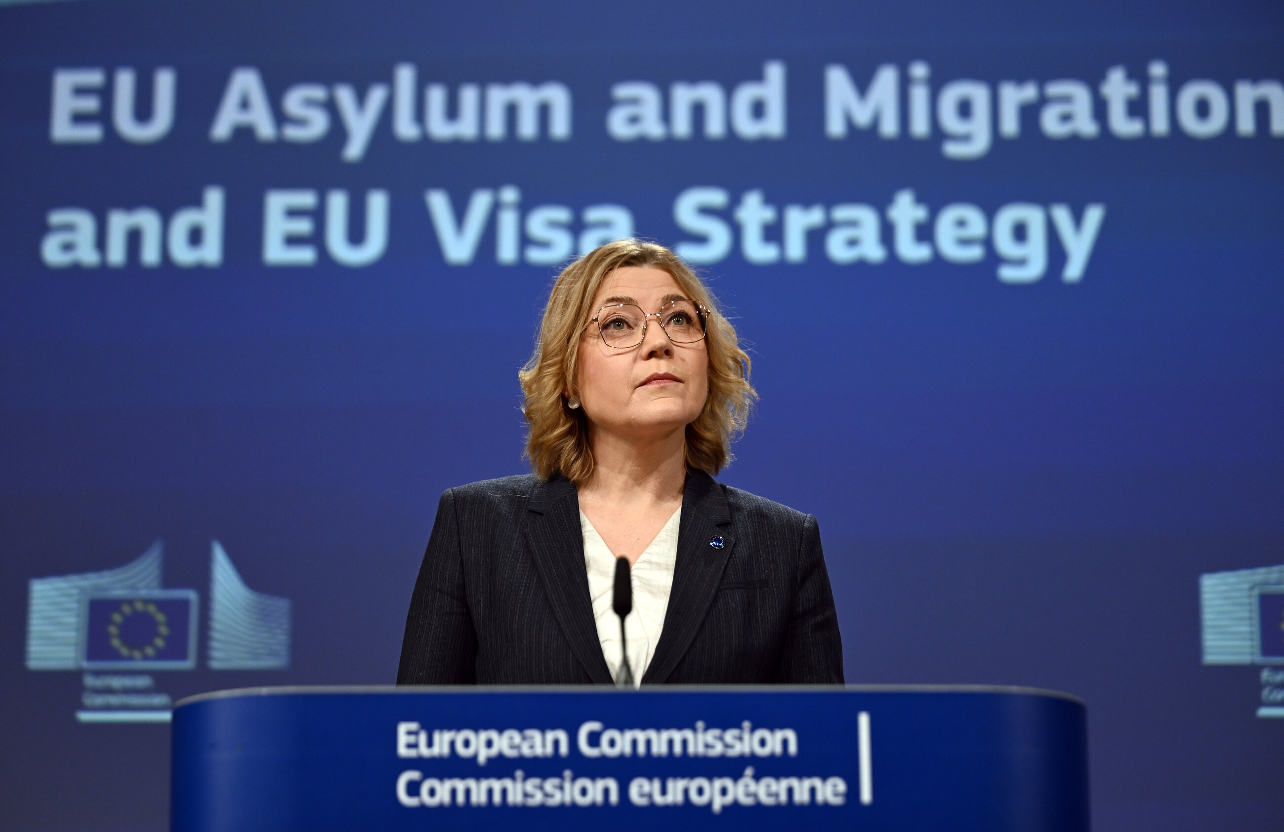 Joint Press Conference on Asylum, Migration and Visa Strategies in Brussels. Belgium on January 29, 2026. Photo: Dursun Aydemir/Anadolu via Getty Images