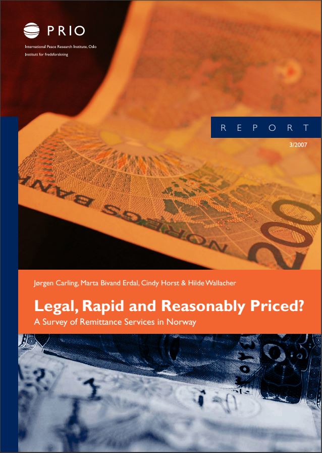 Front cover of publication. PRIO