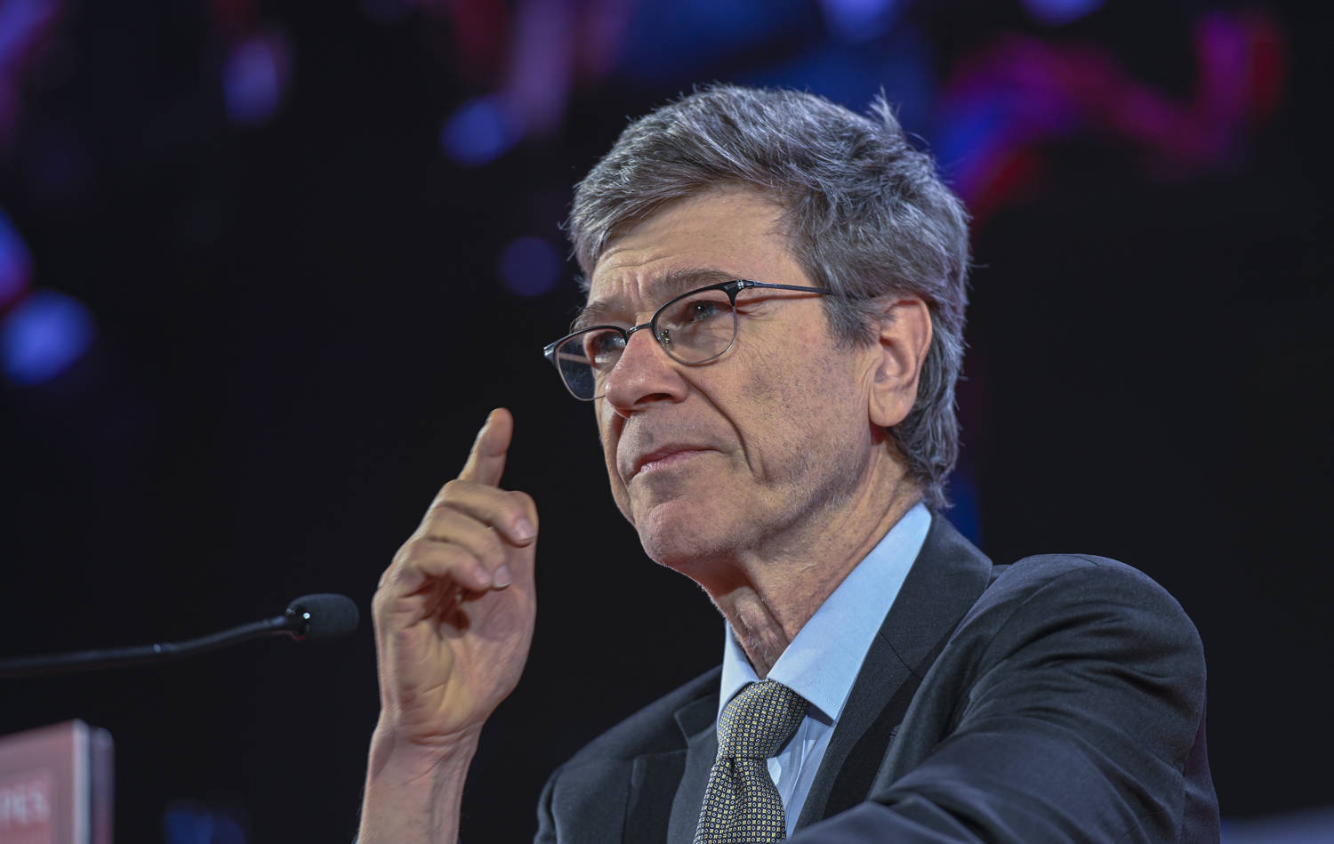 Jeffrey Sachs gave the PRIO Annual Peace Address in 2021. Photo: Horacio Villalobos / Getty Images