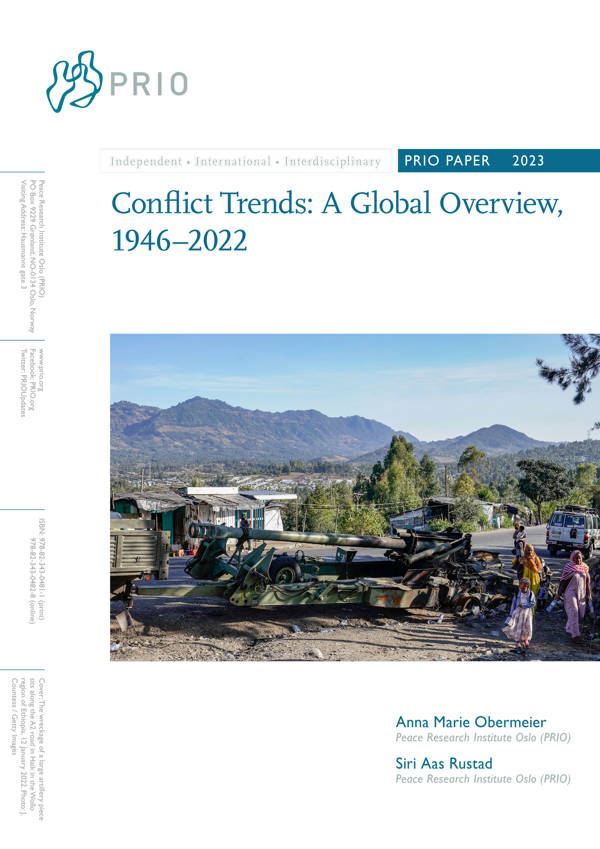 Conflict Trends: A Global Overview, 1946-2022 - PRIO Paper, 2023 front cover