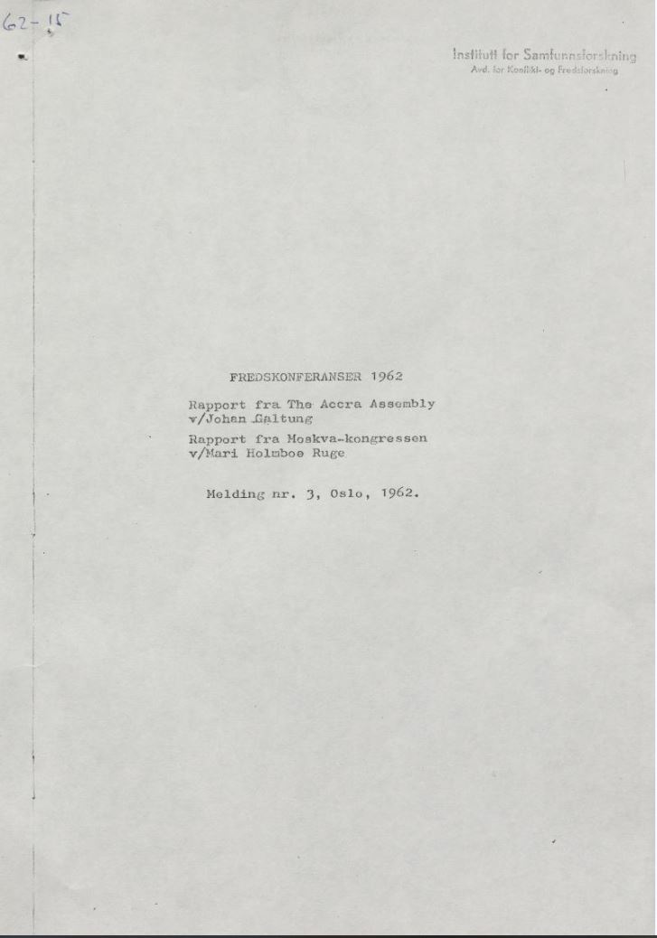 Front cover of publication