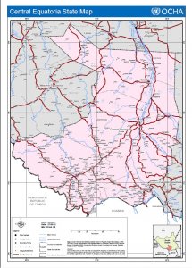 Central Equatoria State map.