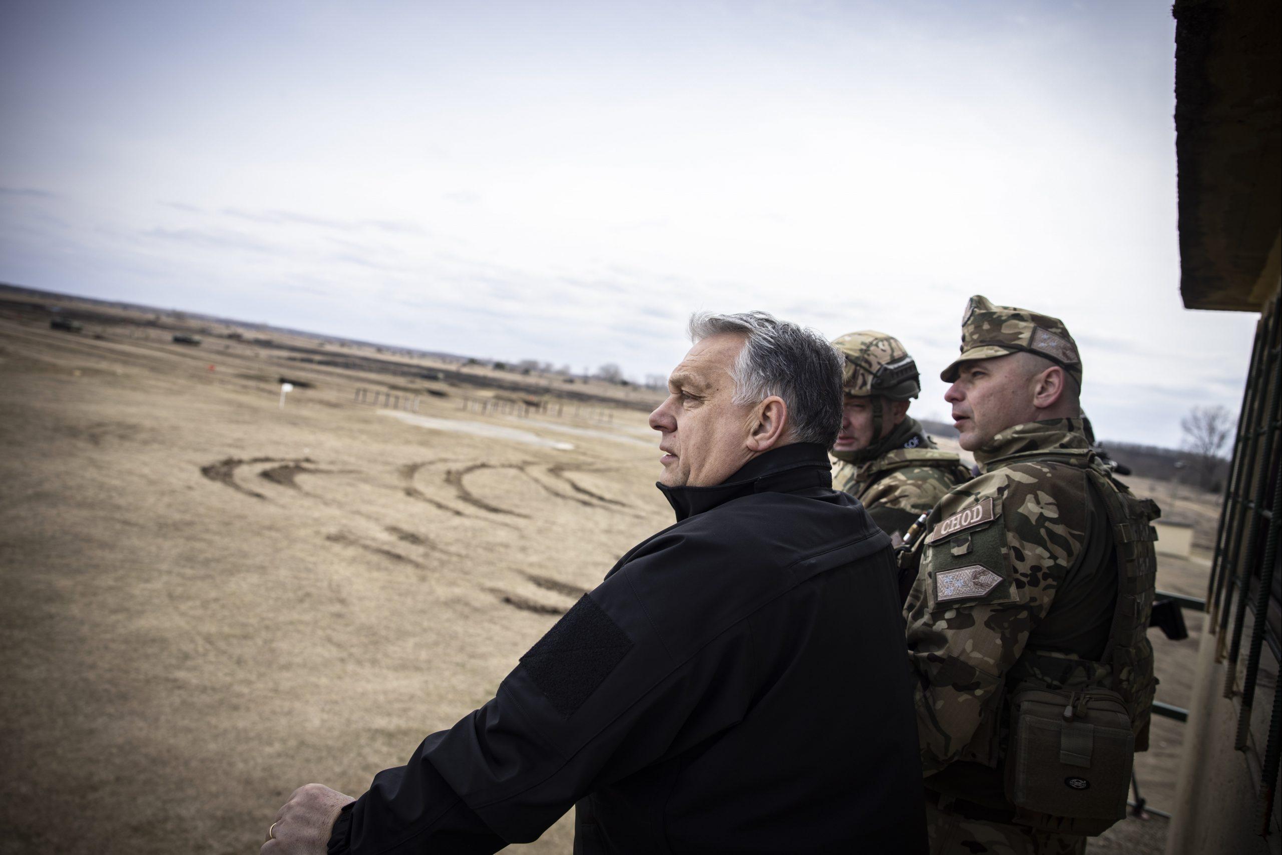 Hungarian Prime Minister Victor Orbán at the Ukrainian border. primeminister.hu