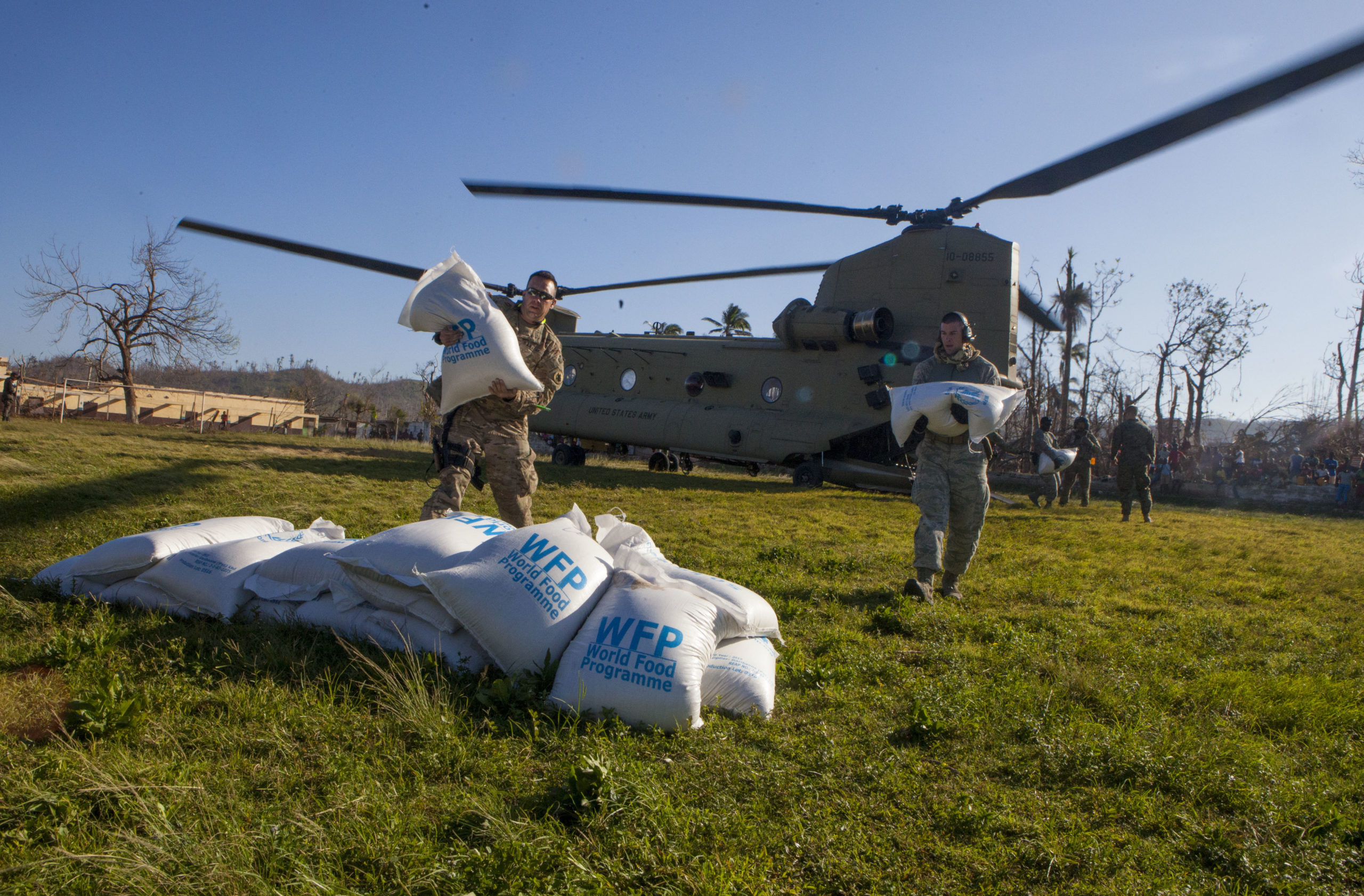 Disaster relief in Haiti due to Hurricane Matthew. Photo courtesy of [The 621st Contingency Response Wing](https://www.flickr.com/photos/621crw/). heb@Wikimedia Commons