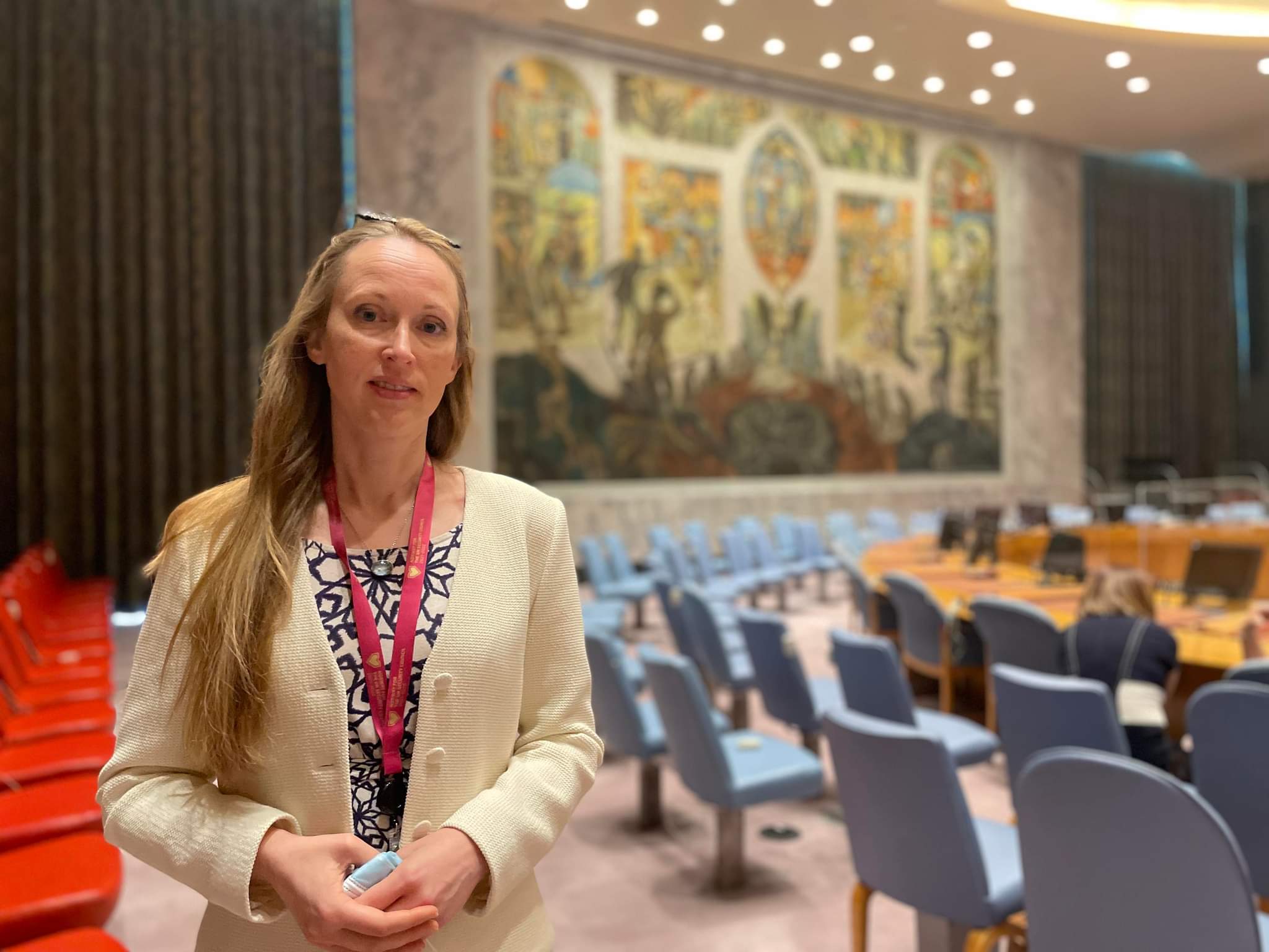 The author at the UN in May 2022. PRIO / Ida Rødningen