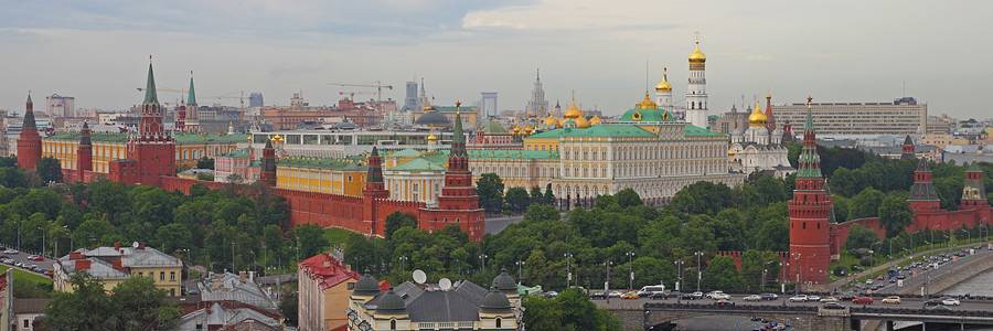 Moscow, Russia. General view of the Moscow Kremlin. Photo: A.Savin, WikiCommons
