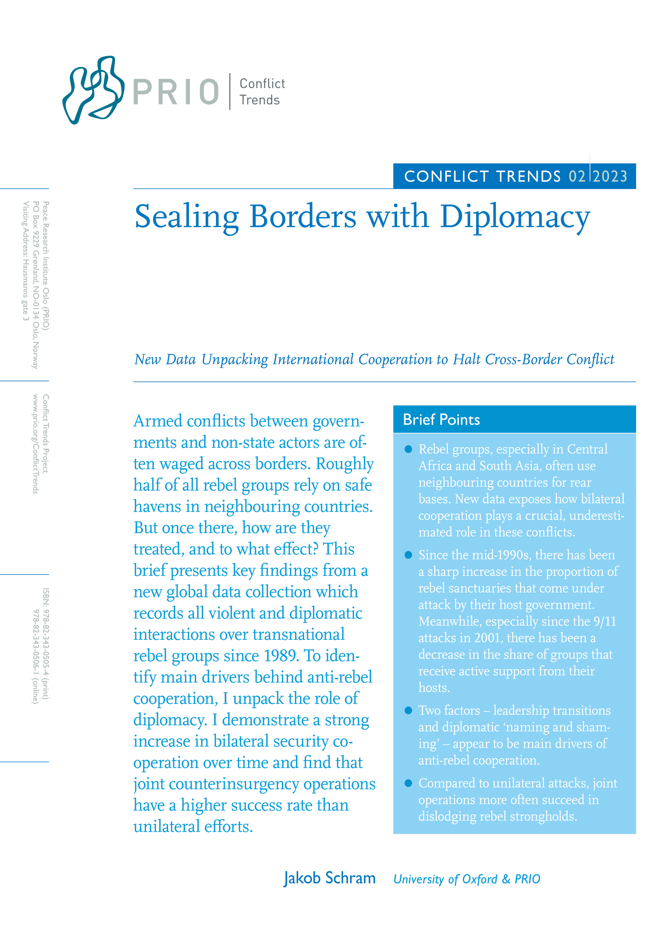 Cover, Conflict Trends 2-2023